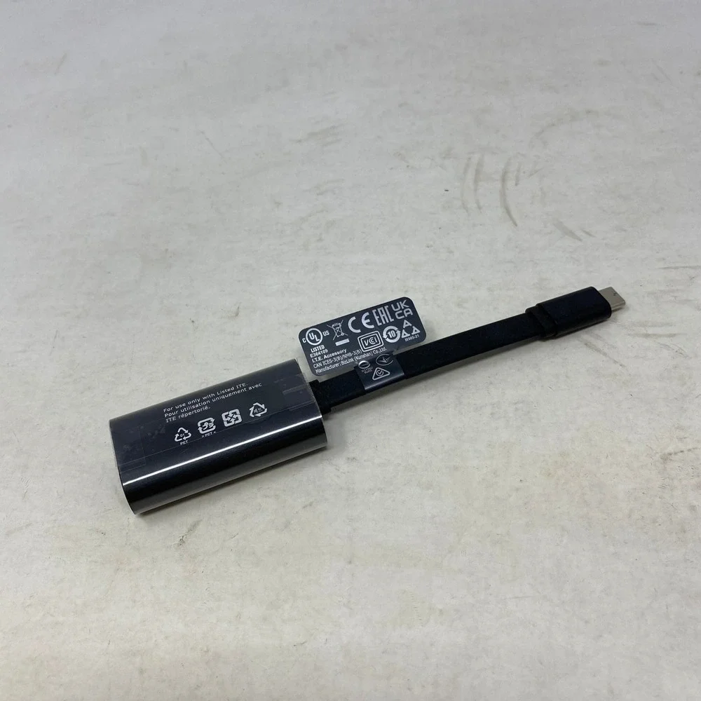 Alienware USB-C to 2.5GbE Ethernet Adapter AW1022z‎ Black 07NJ76 Dongle